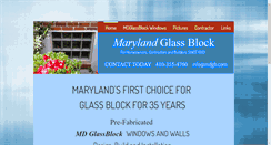 Desktop Screenshot of marylandglassblock.com